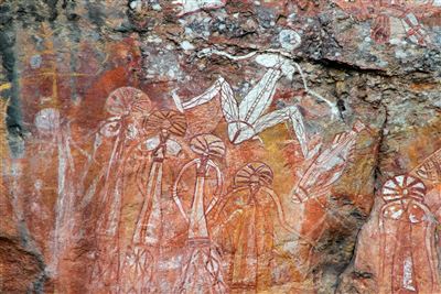Felsmalereien am Nourlangie Rock